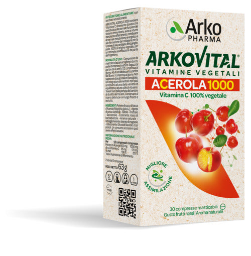 ARKOVITAL ACEROLA 1000 30CPR