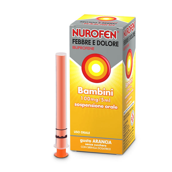 Nurofen - Febbre e Dolore Bambini 100Mg/5Ml Gusto Arancia