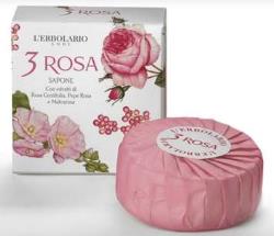 3 ROSA SAPONE PROFUMATO 100G