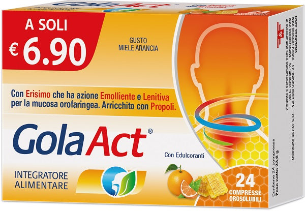 GOLA ACT MIELE ARANCIA 24CPR