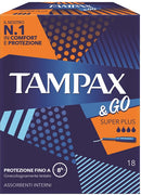 TAMPAX &GO SUPER PLUS 18PZ