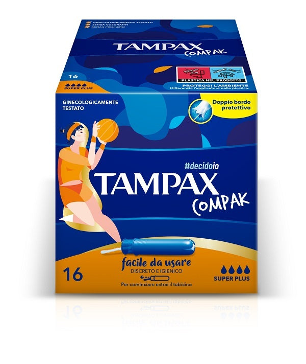 TAMPAX COMPAK SUPER PLUS 16PZ