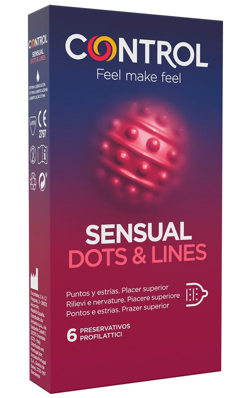 CONTROL SENSUAL DOTS&LINES 6PZ