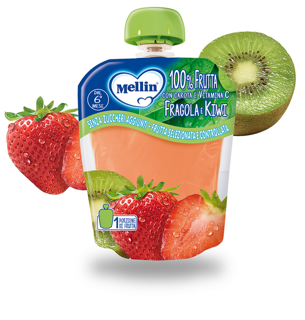 MELLIN POUCH FRAGOLA KIWI 90G