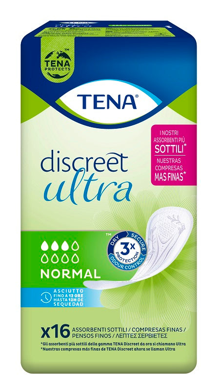 TENA DISCREET ULTRA NORMAL 16P