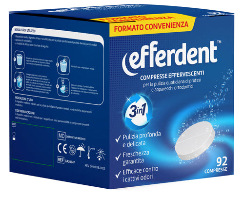 EFFERDENT EFFERVESCENTI 92CPR