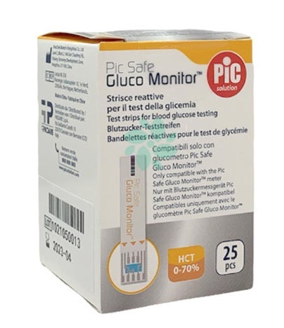 PIC STRISCE GLUCO MONITOR 25PZ