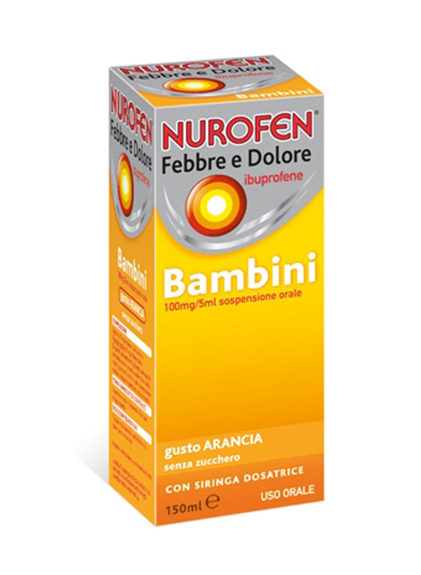Nurofen - Febbre E Dolore Bambini 100Mg/5Ml Gusto Arancia