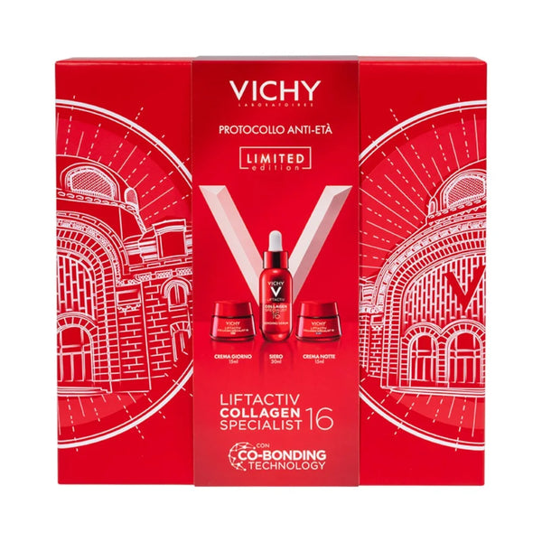 Vichy Cofanetto Regalo Antietà Liftactiv Collagen Specialist 16 Siero 30ml + Crema Giorno 15ml + Crema Notte 15ml