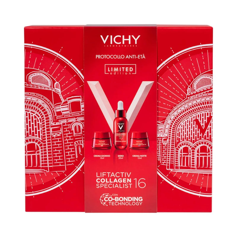 Vichy Cofanetto Regalo Antietà Liftactiv Collagen Specialist 16 Siero 30ml + Crema Giorno 15ml + Crema Notte 15ml