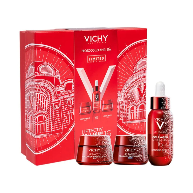 Vichy Cofanetto Regalo Antietà Liftactiv Collagen Specialist 16 Siero 30ml + Crema Giorno 15ml + Crema Notte 15ml