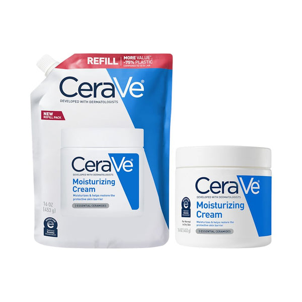 CeraVe Balsamo Idratante Viso e Corpo, Confezione Refill, 454 g
